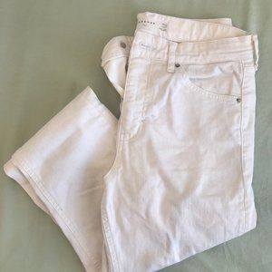 high-rise skinny white jeans (Topshop)